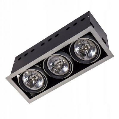 ITALUX lampa wpuszczana sufitowa Arlo SV MR-111 75W IP20 kolor - srebrny (DL-723APLUSDL-723HD-AR111/SV)