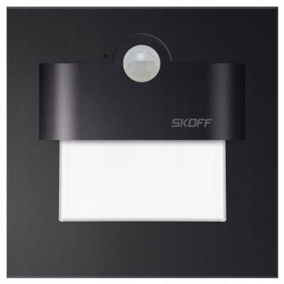 Oprawa schodowa LED Tango LED PIR 120 Motion Sensor Light 1,0W 10V DC 3000K barwa ciepła IP20 czarny mat SKOFF (MJ-TAN-D-H-1-ML-ML-01)