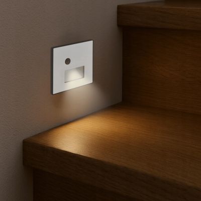 Oprawa dekoracyjna LED z czujnikiem ruchu PIR 1,2W WHITE zmienna barwa  (04865)