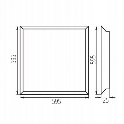 BLINGO 34W 4080 60NW Panel LED podtynkowy KANLUX (37171)
