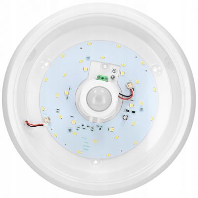 ZONDA LED EMERGENCY 12W/1,2W, plafon z czujnikiem ruchu, 800lm/80lm, IP20, 4000K, poliwęglan mleczny AD-PL-391WLPMR4 ORNO (AD-PL-391WLPMR4)