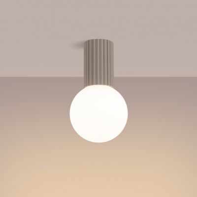 Plafon ryflowany HALO IP44 taupe SL.1743 Sollux (SL.1743)