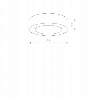 Lampa sufitowa plafon MERIDA LED 9514 NOWODVORSKI (9514)
