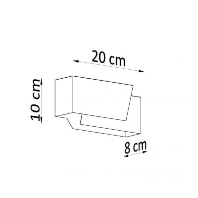 Sollux Kinkiet PIEGARE biały SL.0394 (SL.0394)