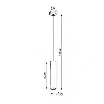 Sollux Lampa wisząca Luvo 1 SL.0653 (SL.0653)