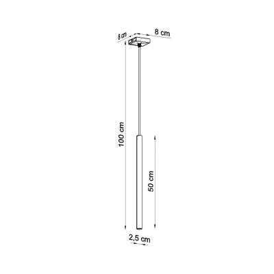 Sollux Lampa wisząca Pastelo 1 biała SL.0465 (SL.0465)