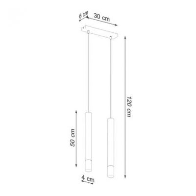 Sollux Lampa wisząca Wezyr 2 czarna SL.0961 (SL.0961)