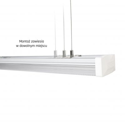 Oprawa sufitowa Limea Prismatica LED 40W 4600lm 230V 120cm IP44 4000K NW 5 lat gwarancji  SLI028036NW Spectrum Led (SLI028036NW)