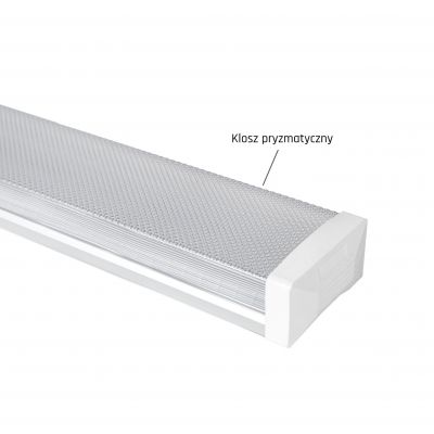 Oprawa sufitowa Limea Prismatica LED 40W 4600lm 230V 120cm IP44 4000K NW 5 lat gwarancji  SLI028036NW Spectrum Led (SLI028036NW)