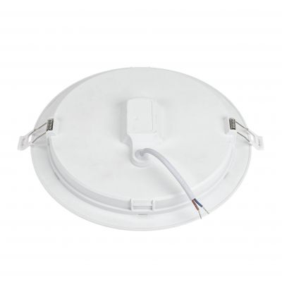 Oprawa lampa ALGINE ECO 2w1 natynkowa-podtynkowa DOWNLIGHT 18W ciepła biel 230V 110st IP20 IK06 223x35mm BIAŁY okrągła SLI037029WW_PW (SLI037029WW_PW)