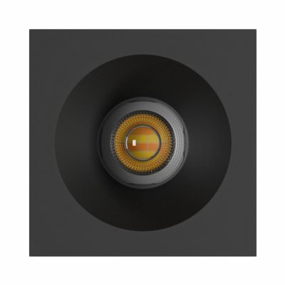 Oprawa sufitowa spot lampa CHLOE COMPLETE NATYNKOWA 7W ciepła/neutralna/zimna 230V 45ST IP20 UGR<19 90x90X100MM CZARNY KWADRATOWA (SLI043035CCT_PW)