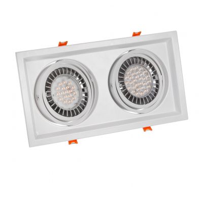 Oprawa wpuszczana MDD MAXI DUE AR111 GU10 x 2 biel  SLIP002008 Spectrum Led (SLIP002008)