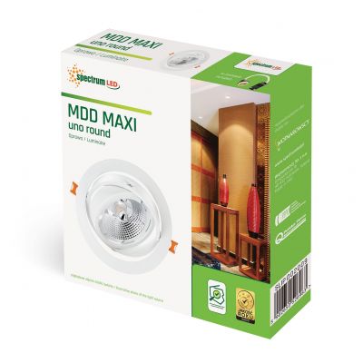 Oprawa wpuszczana MDD MAXI UNO AR111 GU10 x 1 okrągła biel  SLIP002009 Spectrum Led (SLIP002009)