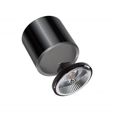 CHLOE AR111 Metalica IP20 okrągła czarny chrom nieruchoma  SLIP005029 Spectrum Led (SLIP005029)