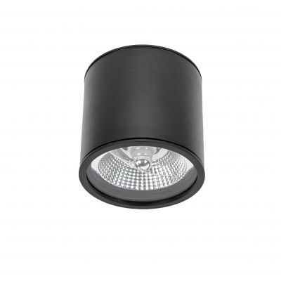 CHLOE AR111 GU10 IP65 okrągła czarna nieruchoma partia 2 SLIP005032 Spectrum Led (SLIP005032)