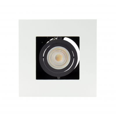 Oprawa natynkowa MIRORA GU10 IP20 145X145X85mm biały/czarny kwadratowa ruchoma  SLIP005045 Spectrum Led (SLIP005045)