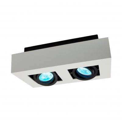 Oprawa natynkowa MIRORA GU10 GU10x2 IP20 255X145X85 mm biały/czarny prostokątna ruchoma  SLIP005046 Spectrum Led (SLIP005046)