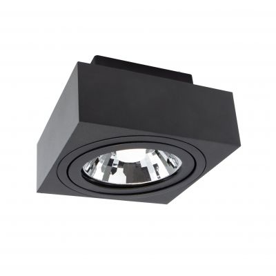 MIRORA AR111 NATYNKOWA GU10 250V IP20 145X145X85mm CZARNY kwadratowa ruchoma  SLIP005048 Spectrum Led (SLIP005048)