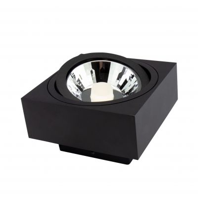 MIRORA AR111 NATYNKOWA GU10 250V IP20 145X145X85mm CZARNY kwadratowa ruchoma  SLIP005048 Spectrum Led (SLIP005048)