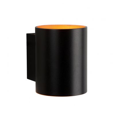 Kinkiet Squalla G9 IP20 tuba czarna złota Spectrum (SLIP006004)