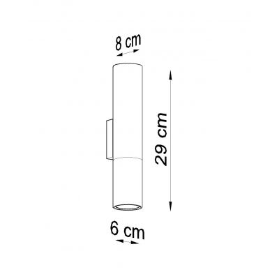 Sollux Kinkiet Loopez czarny/złoty SL.0950 (SL.0950)