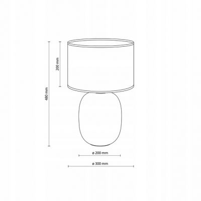 Lampa stołowa MELODY bursztynowo-czarna 5988 TK Lighting (5988)