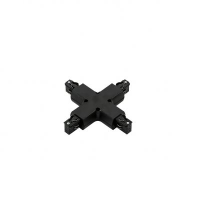 ITALUX akcesoria do lamp podszafkowych 4 phase track - cross joint - black 220-230V IP20 kolor - cza (TR-PLUS-JOINT-BL)