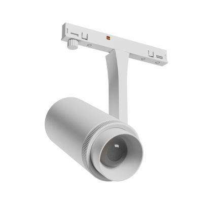 SYSTEM SHIFT NANO - SPOT ZOOM OPRAWA NA SZYNOPRZEWÓD 40x80x145MM 7W 15-45ST BIAŁY 5 LAT GW. (WLD+80001)