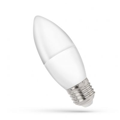 Żarówka LED ŚWIECOWA E27 230V 1W 100lm 6000K zimna biel Spectrum (WOJ+14456)