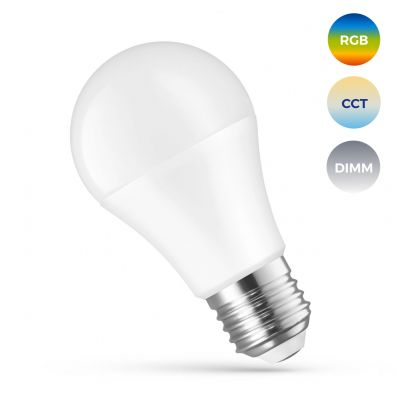 Żarówka LED Wi-Fi ściemnialna 13W E27 RGBW CCT DIMM SMART WOJ+14473 SMART  WOJ+14473 Spectrum Led (WOJ+14473)