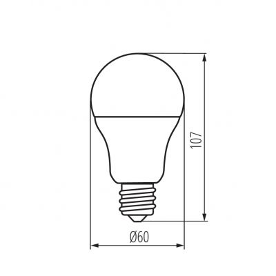 Żarówka LED E27 8W A60 N 8W E27-WW 810lm 3000K barwa ciepła 31202 KANLUX (31202)