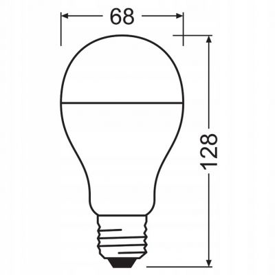 Żarówka LED E27 19/150W 2452lm 200° 3000K  ciepła biel 4058075634237 VALUE  OSRAM (4058075634237)