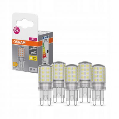 Żarówka LED G9 4,2W=40W 470lm 2700K ciepła biel OSRAM (4058075758087)