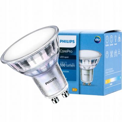 Żarówka LED spot GU10 550lm barwa ciepła 929002981202 PHILIPS (929002981202)