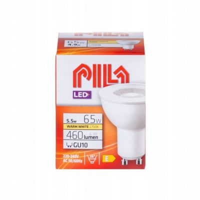 Żarówka reflektor LED PILA 65W GU10 2700K barwa ciepła 36st 929003038831 PHILIPS (929003038831)