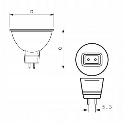 Żarówka LED PILA 35W GU5,3 2700K barwa ciepła 12V 36st 929001210931 PHILIPS (929001210931)