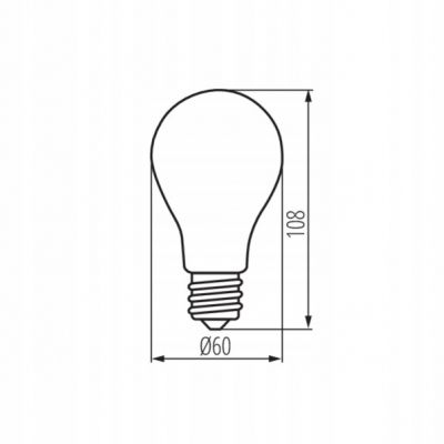 Żarówka LED E27 3,8W XLED EX A60 3,8W-NW 806lm 4000K barwa neutralna 35271 KANLUX (35271)