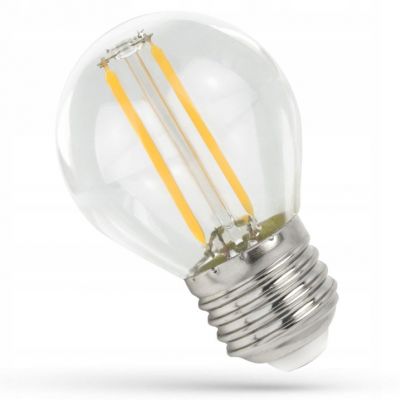 Żarówka LED kulka E-27 230V 1W COG neutralna biel SPECTRUM (WOJ+14582)
