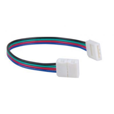 Złączka narożna z kablami do taśmy LED 8mm LS907 LUMAX 2835 DC12 (LS907)