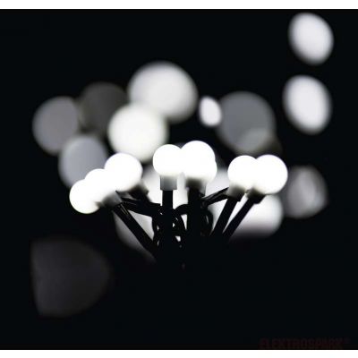 Lampki choinkowe 80 LED kulki 8m CW, timer, zimna biel WEWNĘTRZNE i ZEWNĘTRZNE EMOS (ZY0901T)
