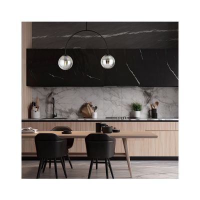 Emibig Żyrandol ARCHI 2 BL GRAFIT E14 10W MAX LED 1287/2 (1287/2)