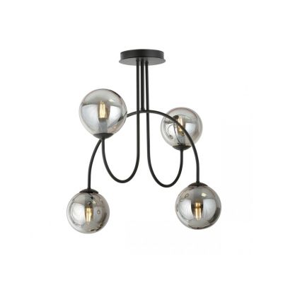 Emibig Żyrandol ARCHI 4A BL GRAFIT E14 10W MAX LED 1287/4A (1287/4A)