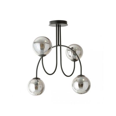 Emibig Żyrandol ARCHI 4A BL GRAFIT E14 10W MAX LED 1287/4A (1287/4A)