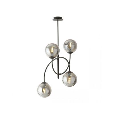 Emibig Żyrandol ARCHI 4B BL GRAFIT E14 10W MAX LED 1287/4B (1287/4B)