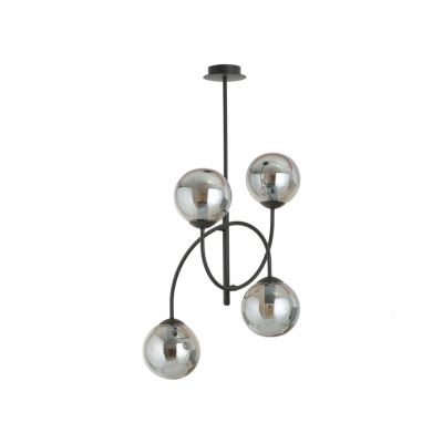 Emibig Żyrandol ARCHI 4B BL GRAFIT E14 10W MAX LED 1287/4B (1287/4B)